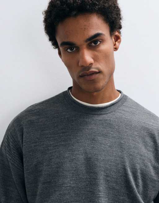 ASOS DESIGN oversized striktrøje med paneldetalje i, 5 af 5