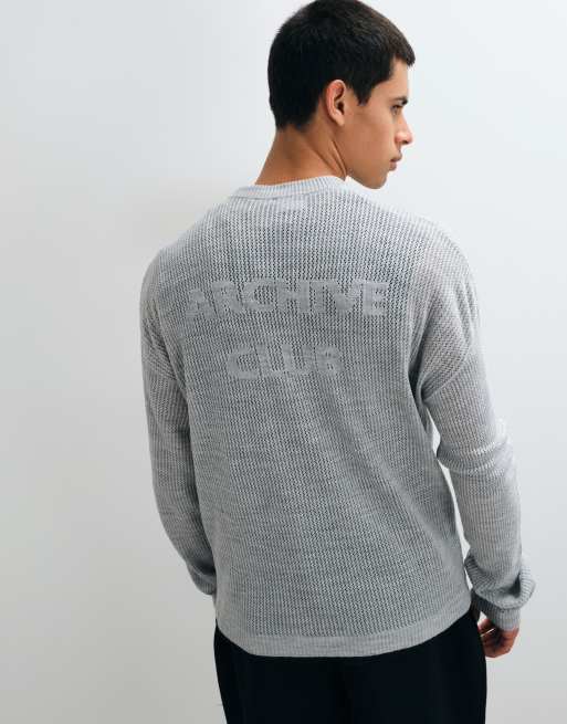 ASOS DESIGN oversized striktrøje med rund hals og grafisk print på ryggen, 5 af 5