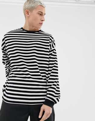 asos striped long sleeve top