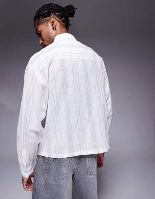 ASOS DESIGN OVERSIZED STRIPED SHIRT