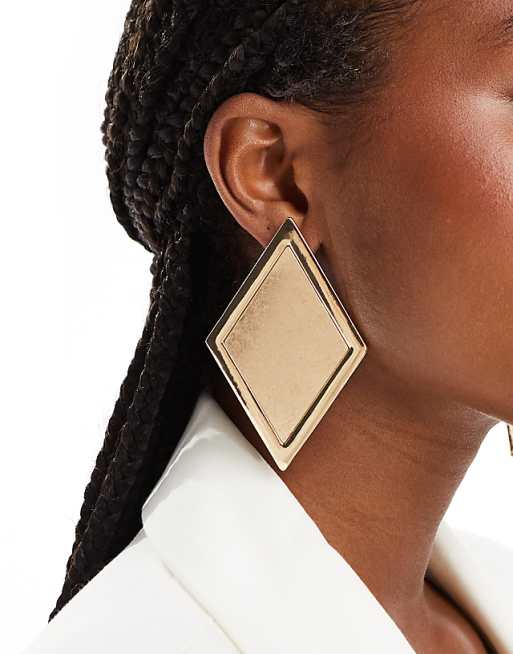 Frankie Brushed Earring in Gold Frankie Brushed Earring in Gold