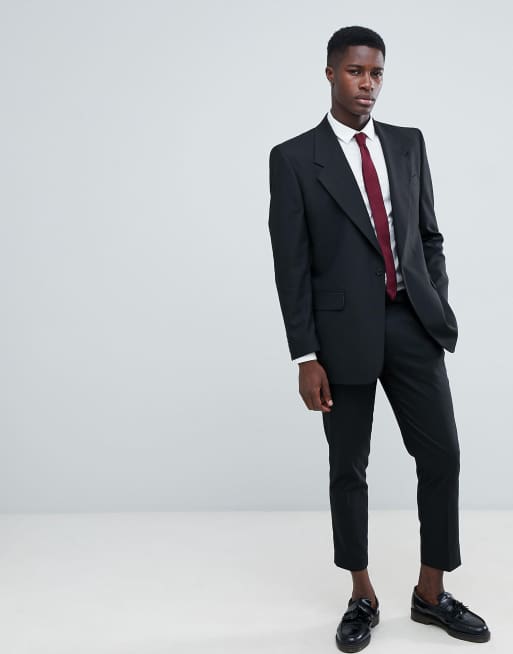 ASOS DESIGN oversized suit jacket in black