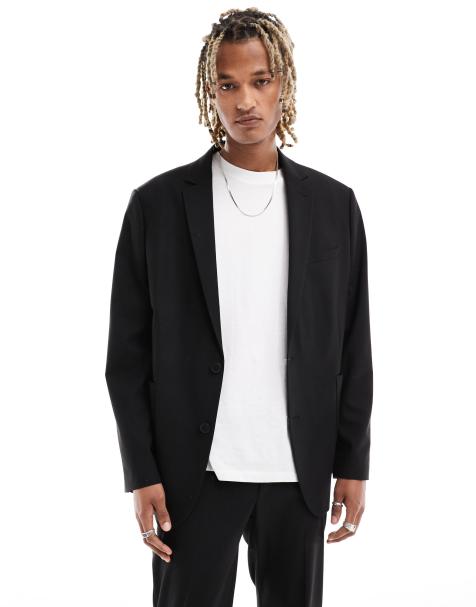 ASOS DESIGN oversized suit jacket in black - view 1