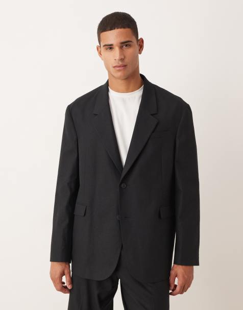 ASOS DESIGN oversized suit jacket in black - view 1