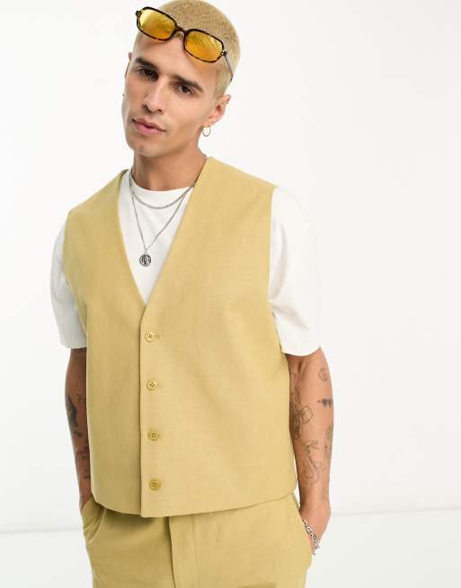 Mens on sale waistcoat asos