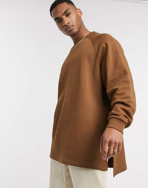 Oversized sweatshirt discount with side slits