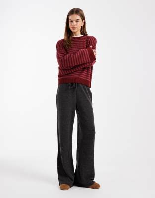 Asos Design Oversized Sweater In Red