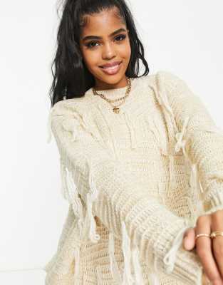 beige jumper oversized