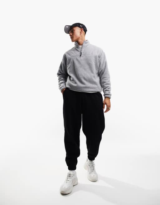 ASOS DESIGN oversized heavyweight sweatpants in gray heather