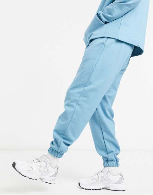 ASOS DESIGN set oversized tracksuit in blue, 2 of 3