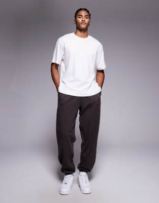 Asos Design Oversized Sweatpants In Brown