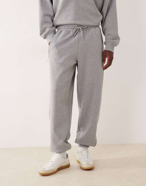 ASOS DESIGN oversized sweatpants in heather gray - part of a set - view 1