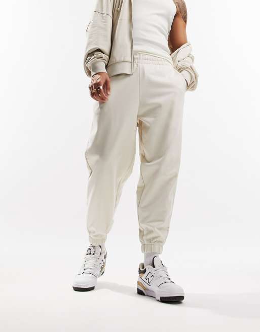 Oversize Beige Sweatpants, 40% OFF