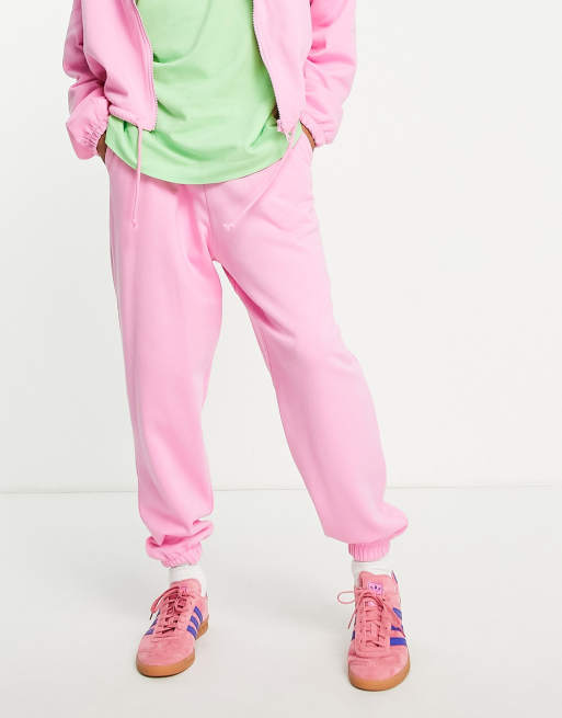 ASOS DESIGN lounge set oversized sweatshirt & sweatpants in pink