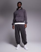 ASOS DESIGN premium heavyweight oversized sweatpants 400gsm in mid green
