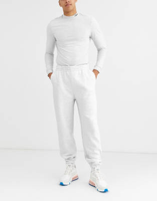 white baggy sweatpants