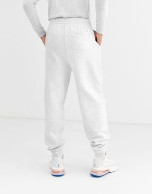 white oversized sweatpants
