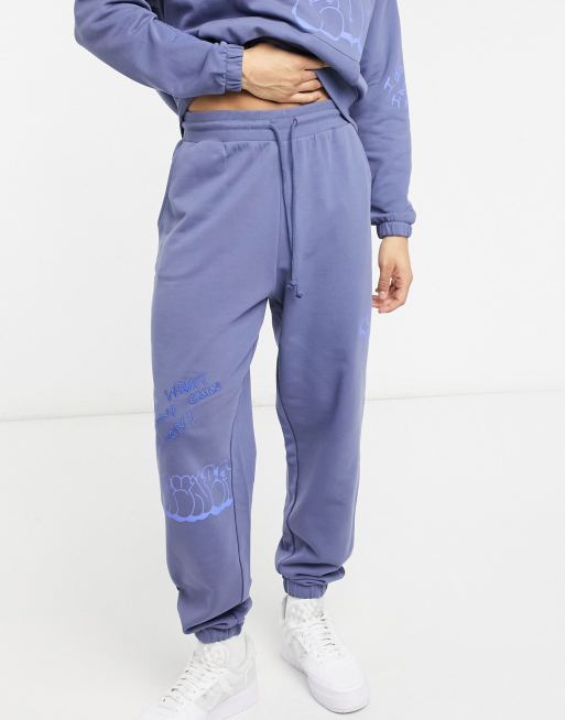 ASOS DESIGN set oversized tracksuit with graffiti print, 2 of 3