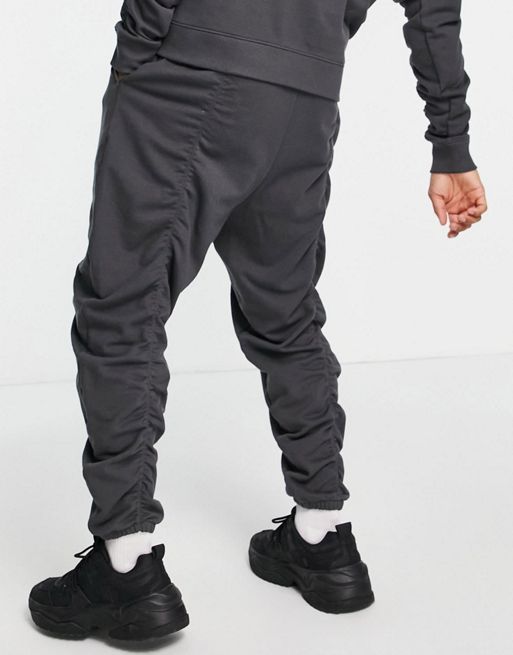 ASOS DESIGN oversized sweatpants in washed black
