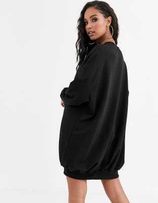 black sweater dress oversized