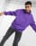 ASOS DESIGN - Oversized sweatshirt i vasket lilla med halv lynlås