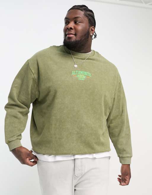 Asos green sweatshirt sale