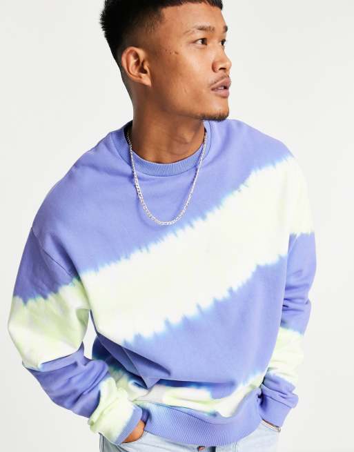 Striped tie sales dye sweatshirt