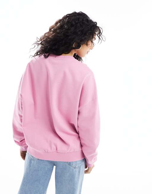 ASOS DESIGN sweatshirt in pink