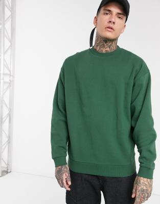 green sweat shirt