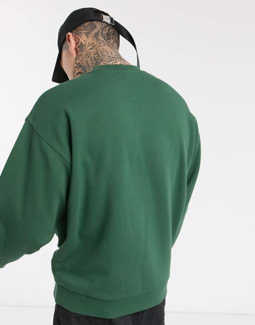 Bottle green hot sale sweatshirt mens