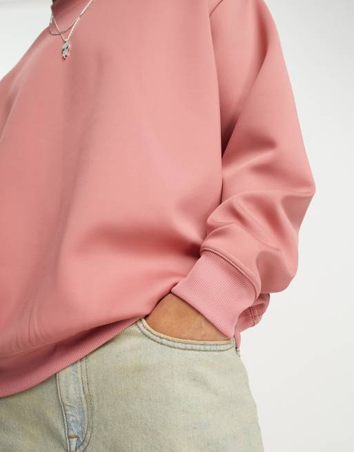 Adidas originals oversized outlet sweatshirt in dusky pink