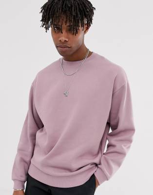 adidas originals oversized sweatshirt in dusty pink