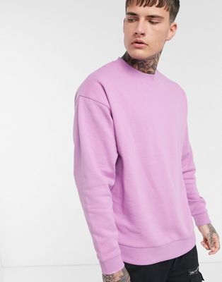 ASOS DESIGN oversized sweatshirt in dusty purple | ASOS