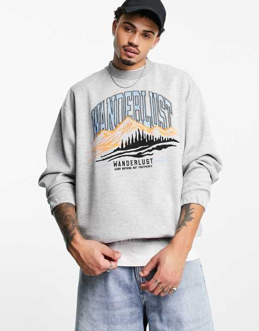 Grey sweatshirt online asos