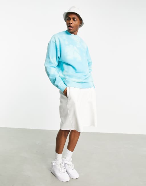 Baby blue best sale oversized sweatshirt