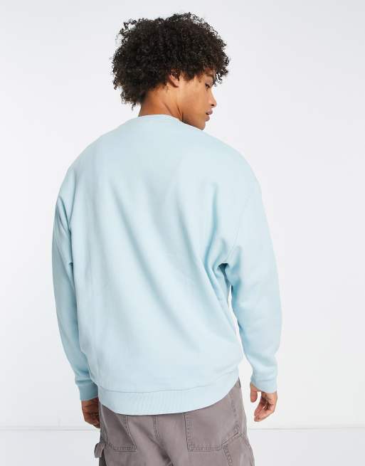 Oversized sweatshirt - Light blue - Ladies