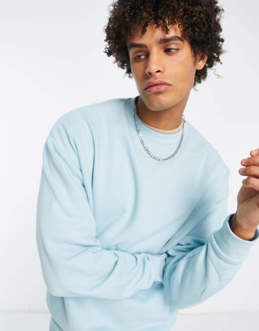 Baby blue clearance oversized sweatshirt