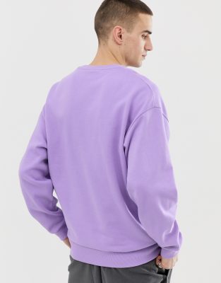 ASOS DESIGN oversized sweatshirt in lilac | ASOS