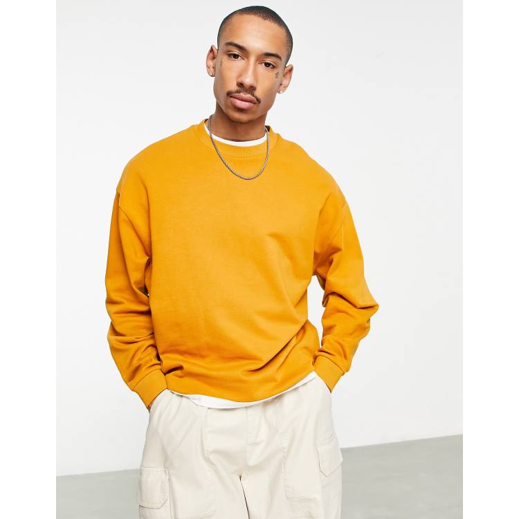 Mens mustard store yellow sweatshirt