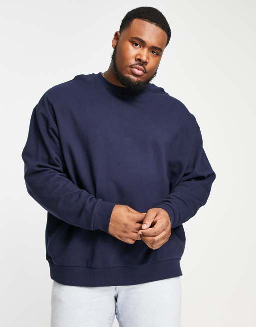 Oversized shop blue sweatshirt