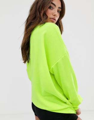 oversized neon sweatshirt