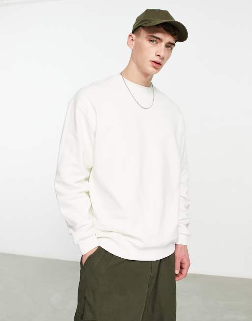 White cheap sweatshirt asos