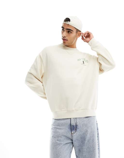 Asos white outlet sweatshirt