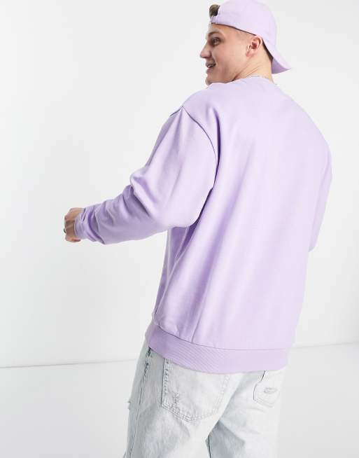 Lavender oversized cheap sweatshirt