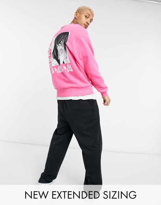 ASOS DESIGN sweatshirt in pink