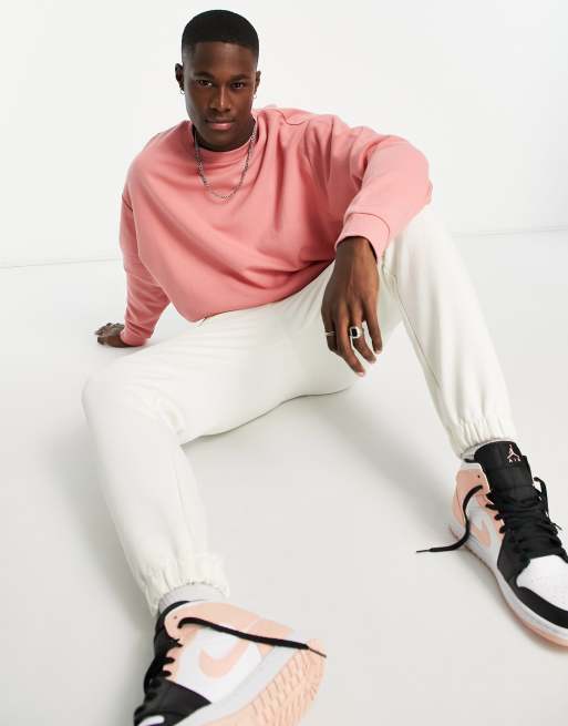 Asos pink sweatshirt sale