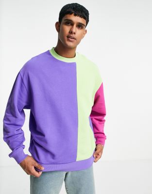 purple and green jumper