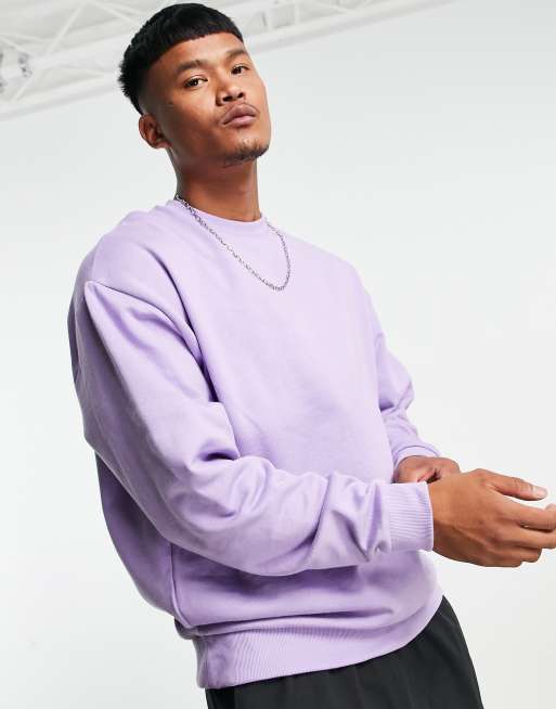 Oversized discount purple sweatshirt