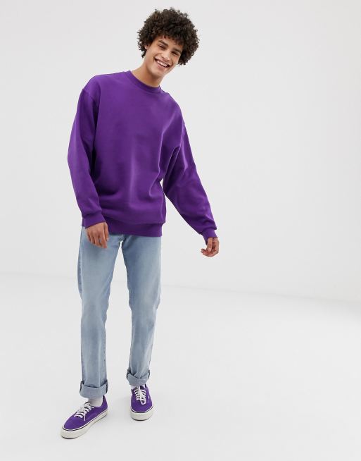 Asos best sale purple sweatshirt