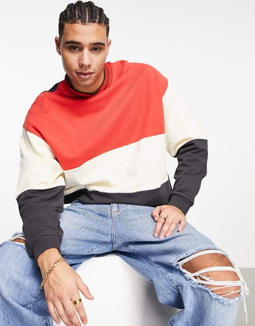 Red sweatshirt deals asos